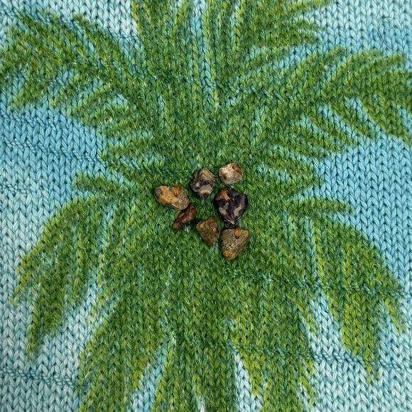 Vintage Susan Bristol Y2K Sz L Palm Tree Embroidered Beaded Cardigan - Picture 8 of 15